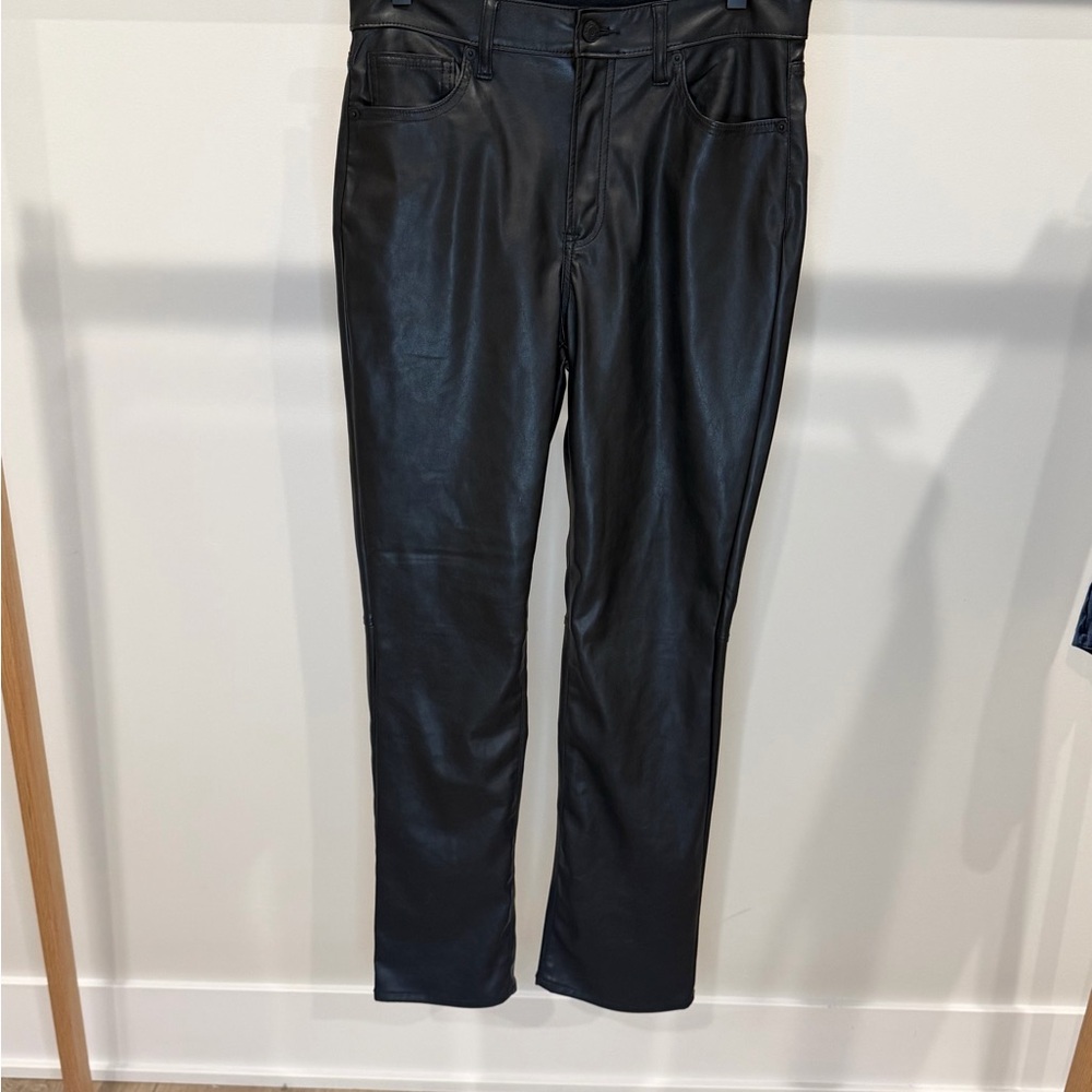 Gap Black Faux Leather Pants